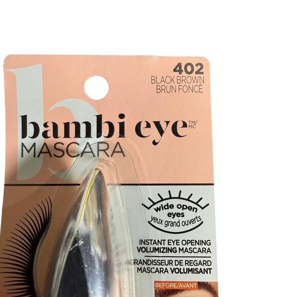 L'Oreal Paris Bambi Eye Washable Mascara Intense Lasting Volume Black Brown - Picture 4 of 7